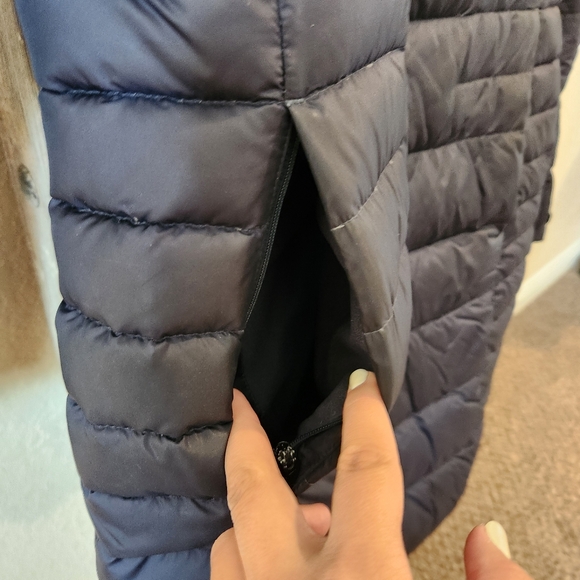 The North Face Women's Metropolis Navy Blue Puffer Long Coat- Size Medium - Picture 6 of 7